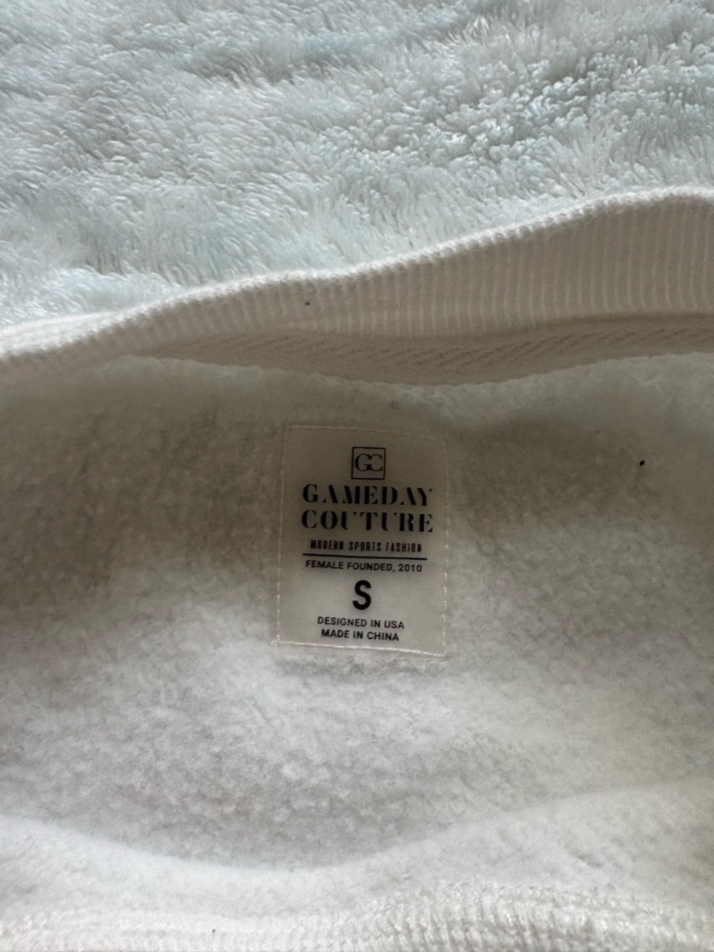 New England Patriots White Graphic Crewneck Sweatshirt - Picture 4 of 4